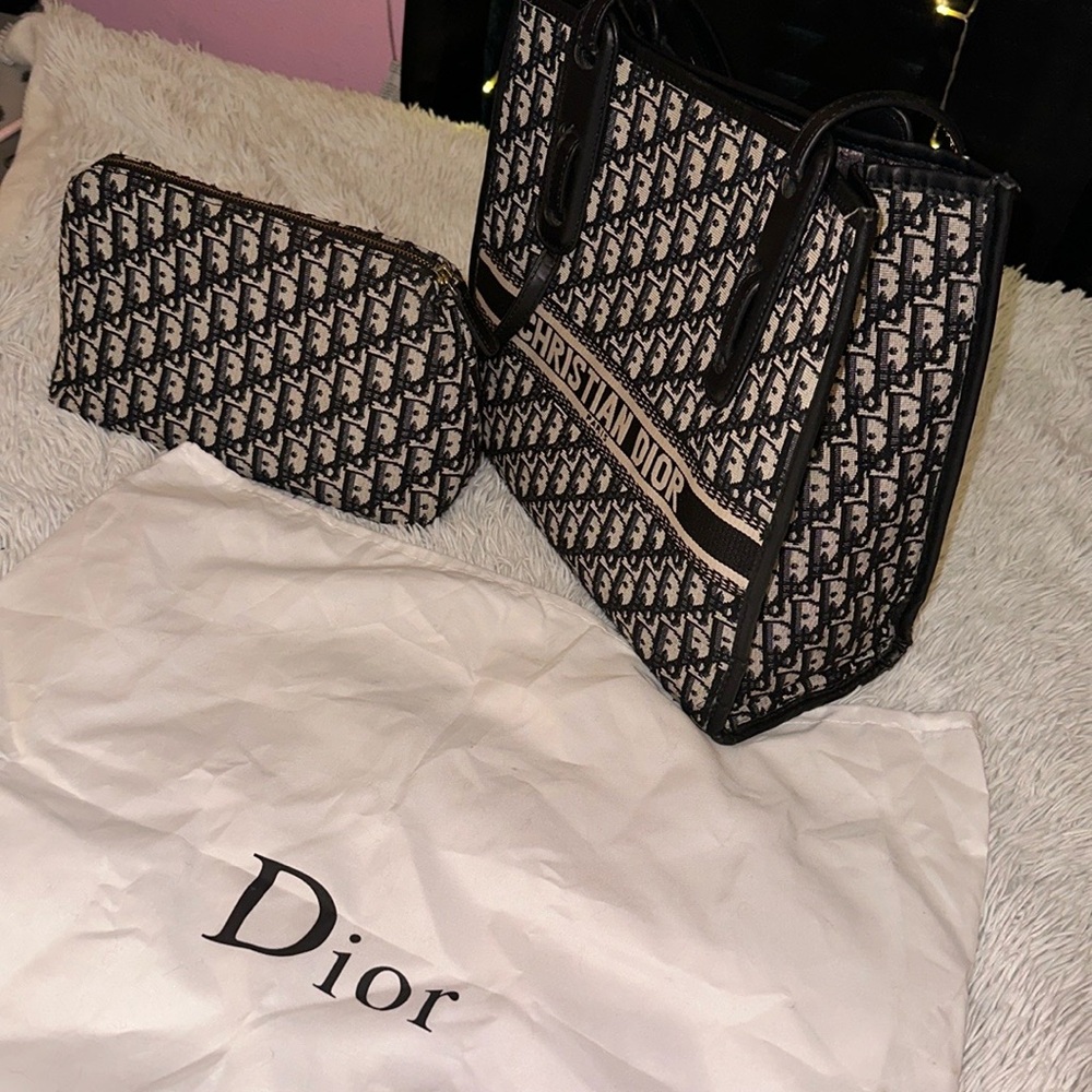 Dior Monochrome Patterned Tote - Picture 2 of 2